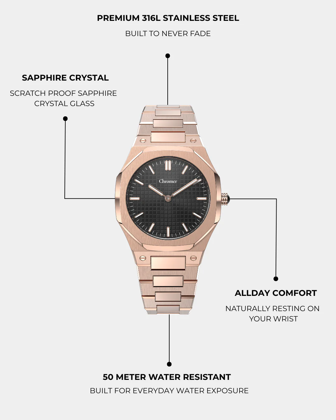 AMARI - ROSE GOLD MIDNIGHT - Image 4
