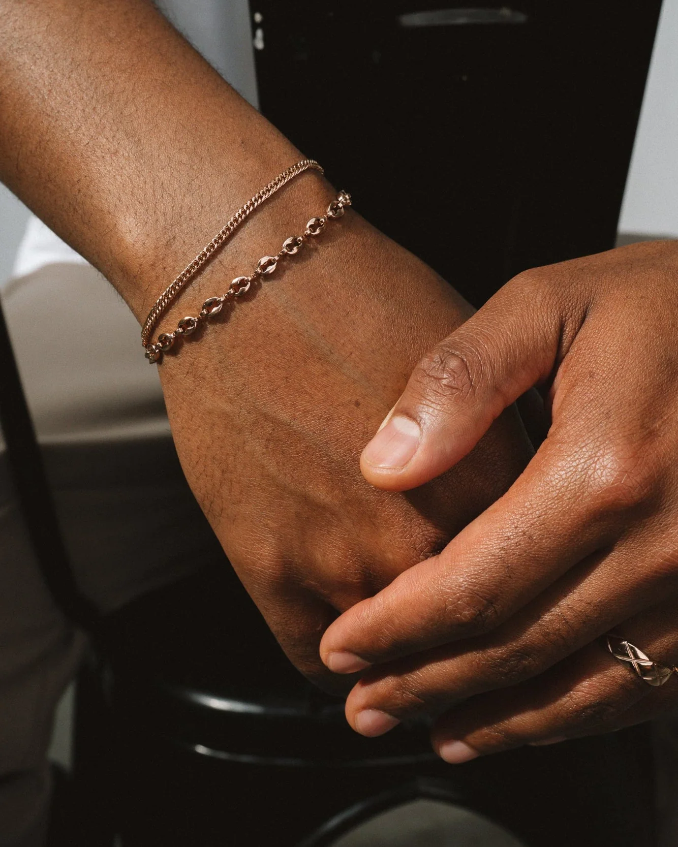 CUBAN BRACELET - ROSE GOLD 3MM - Image 5
