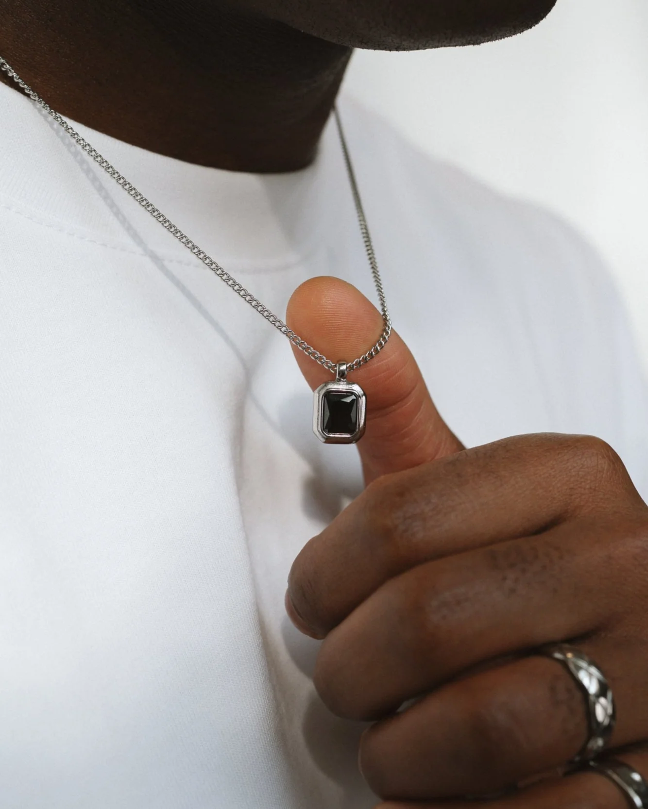 ETERNO PENDANT - SILVER NOIR - Image 6